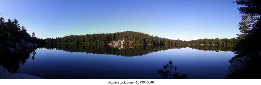 One Of The Many Beautiful Blue Lakes In The Killarney National Park, Ontario, Canada
