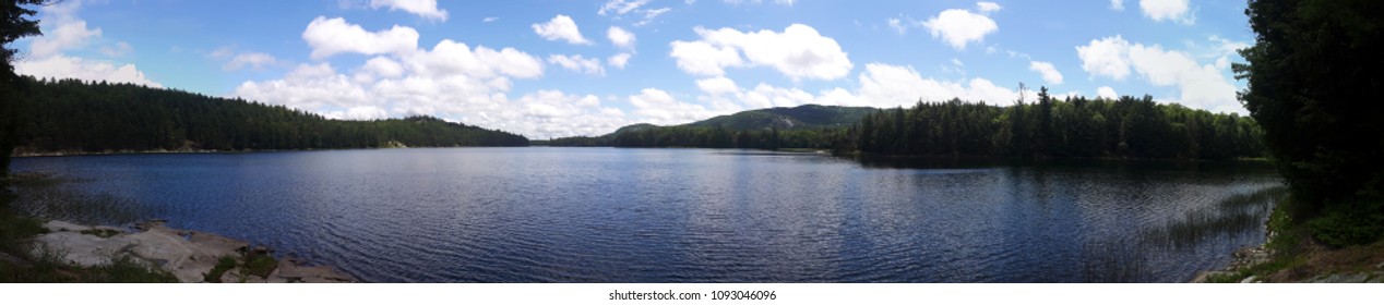 One Of The Many Beautiful Blue Lakes In The Killarney National Park, Ontario, Canada