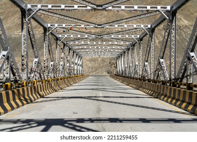 One Of The Many Bridges That One Encounters While Travelling Through The Tough Terrain Of Leh And Ladakh In India