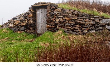 One of many old root cellars in Elliston, the Root Cellar Capital of the World