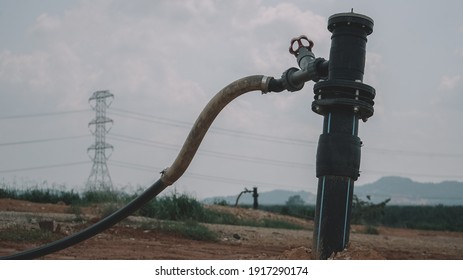 One Of The Methane Gas Piping That Collect Gas Produced From The Landfill.