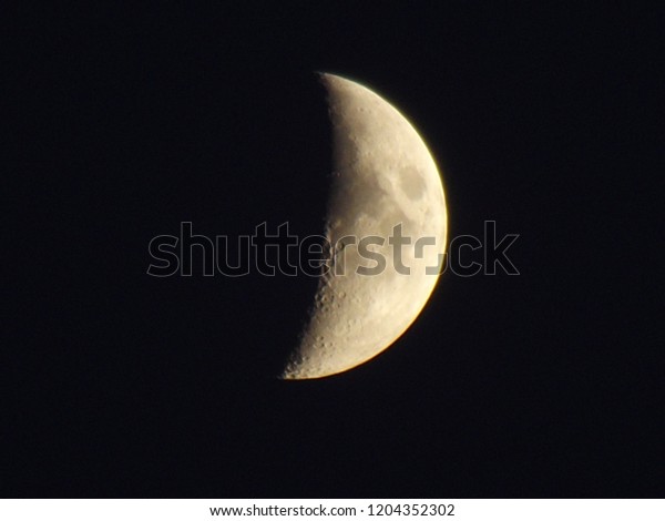 One of the moon phases up\
close