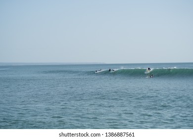 One More Day Of Surf In Costa Da Caparica, Close To Lisbon In Portugal.