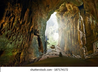 One of the most beautiful caves of Borneo Gomantong that they live in a lot of cockroaches and bats. Malaysia