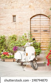 One Of The Most Popular Transport In Italy, Vintage Vespa