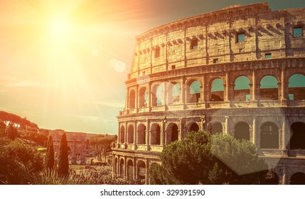 One Of The Most Popular Travel Place In World - Roman Coliseum.