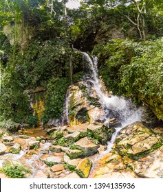 One Of Mthe Seven Falls Of Olumirin Near Ilesha In Oshun State Nigeria.