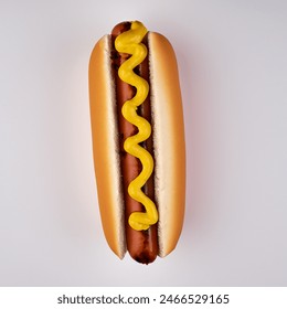 un delicioso hotdog frankfurter