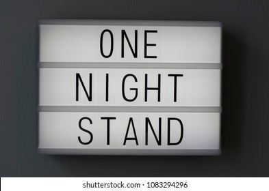 One Night Stand Written On A Billboard