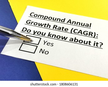One Person Is Answering Question About Compound Annual Growth Rate.