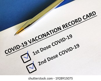 One Person Is Answering Question About Vaccines. The Person Has Received First And Second Dose Of COVID-19 Vaccines.