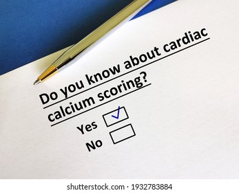 One Person Is Answering Question About Radiology. He Knows About Cardiac Calcium Scoring.