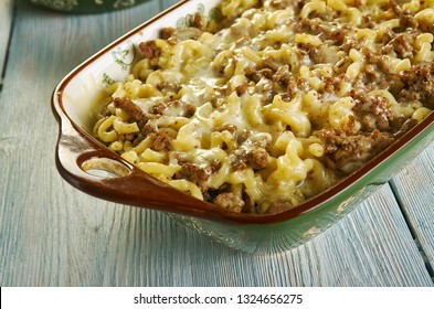 One Pot Homemade Hamburger Cheeseburger Macaroni Pasta Skillet