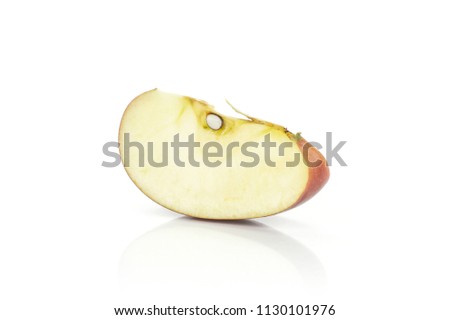 Similar – Image, Stock Photo Apple slice (with skin)