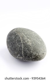 One River Rock On Plain Background