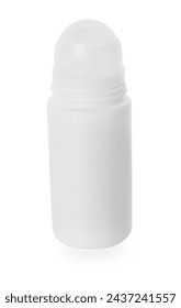 Un desodorante roll-on aislado en blanco. Producto de cuidado personal