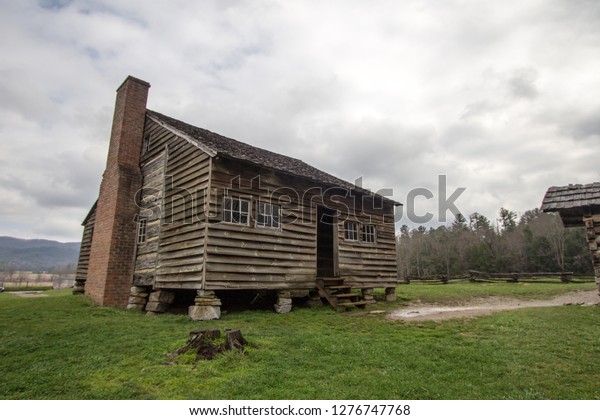 One Room Shack Historical Log Cabin Royalty Free Stock Image