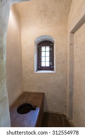 One of room of  the teutonic castle in Malbork used as WC. 