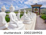 One section of the Garden of One thousand Buddhas near Arlee, Montana.