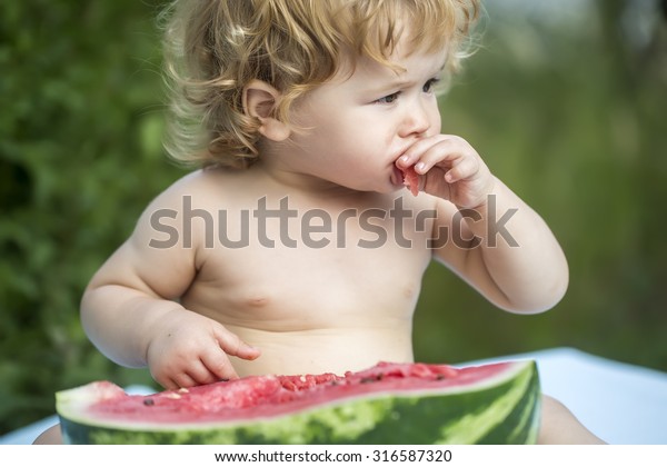 One Small Beautiful Boy Blonde Curly Stock Photo Edit Now