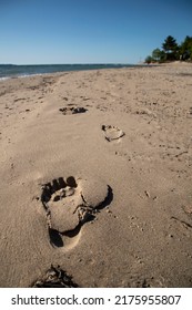 One Step Closer Beach Footsteps