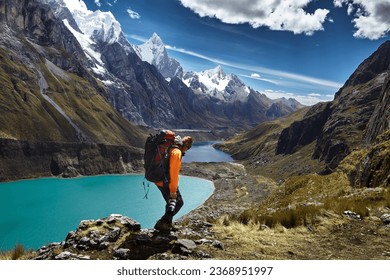 One step at a time, one summit at a time — this is what it means to truly be alive. A lone trekker makes their way along the legendary Cordillera Huayhuash circuit in the heart of the Peruvian Andes, surrounded by a panorama so overwhelming in its scale and beauty that every step feels like walking through a living dream. Jagged, glaciated peaks pierce the sky above turquoise high-altitude lagoons, while ancient trails wind through one of the most remote and breathtaking landscapes on the planet. Consistently ranked among the top ten greatest trekking circuits in the world, the Huayhuash is not just a trail — it is a test of spirit, a meditation in motion, and the ultimate playground for trekkers, alpinists, and climbers who refuse to settle for ordinary horizons. For those who seek the extraordinary, the mountains are always calling — and the Huayhuash answers like nowhere else on Earth.