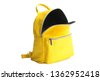 open backpack isolated