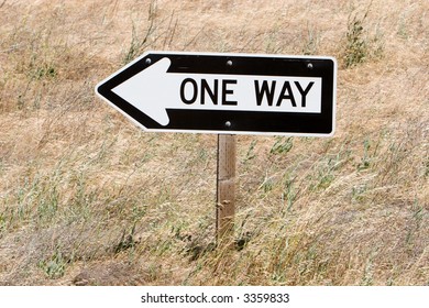 One Way Road Sign Stock Photo 3359833 | Shutterstock