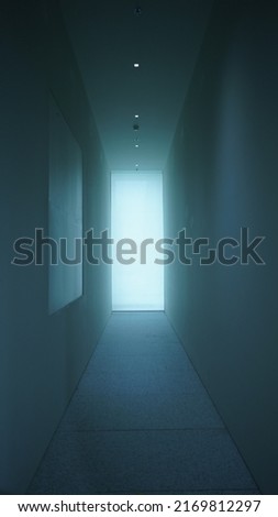 One window view with the light and shadow around it in one builidng