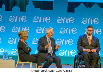 One Young World Summit At Den Haag City The Netherlands 2018. John Major In Discussion