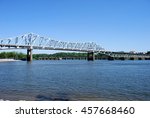 Oneal Bridge over the Tennessee River at Florence, Alabama against a beautiful Spring afternoon.