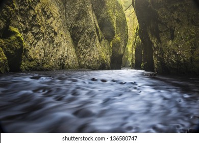 Oneonta Gorge In The Columbia River Gorge, Oregon