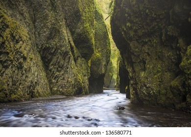 Oneonta Gorge In The Columbia River Gorge, Oregon