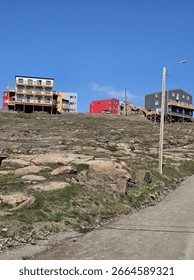 Ongoing construction and housing  multiple plex apartments in Iqaluit,  Nunavut 