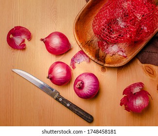 Onion Chopper On A Wodden Table