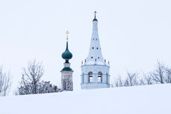 Onion Dome And Hipped Dome Of Orthodox Churches