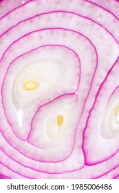 Onion Macro,Red Onion Close-up As A Background Texture