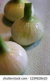 onion on table