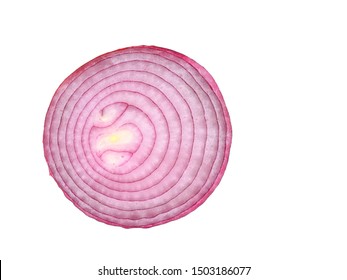 Onion Piece On White Background