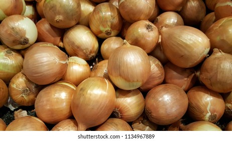 Onions in close up