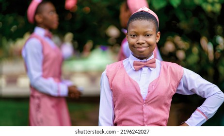 Onitsha, Anambra, Nigeria-August 31 2022: Portrait Of A Nigerian Student