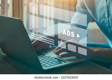 Online Advertising concept, ad on internet, digital marketing - Shutterstock ID 2227623435