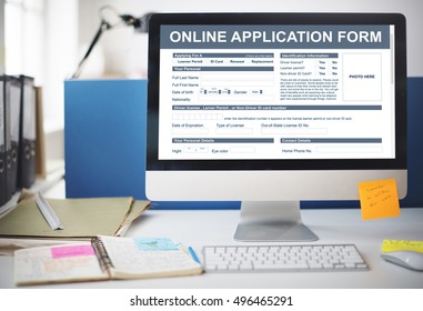Online Application Form Document Recruitment Concept