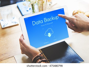 Online Backup Cloud Storage Data Concept