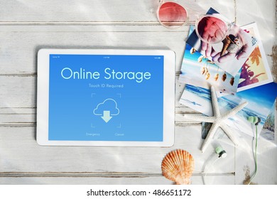 Online Backup Cloud Storage Data Concept