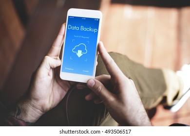Online Backup Cloud Storage Data Concept