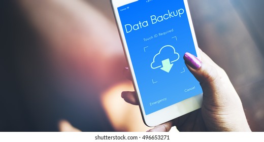 Online Backup Cloud Storage Data Concept