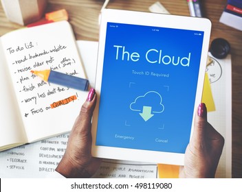 Online Backup Cloud Storage Data Concept