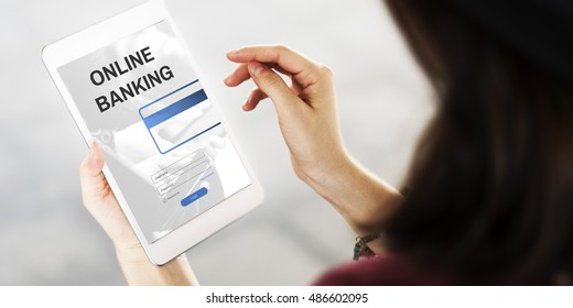 Online Banking Commercial Internet Finance Concept - Shutterstock ID 486602095