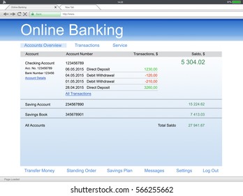 Online Banking Mockup